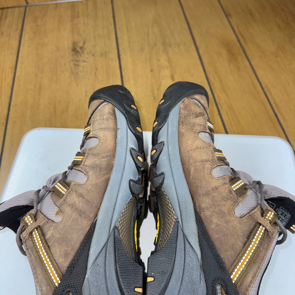 Keen Targhee II Waterproof Hiking Shoes Mens 10 Brown Leather Low Top Trail 0708 - Picture 13 of 16